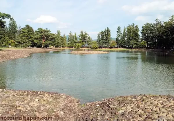 Jodo garden pond at Motsuji Temple (毛越寺) in Iwate Prefecture, a serene UNESCO World Heritage site